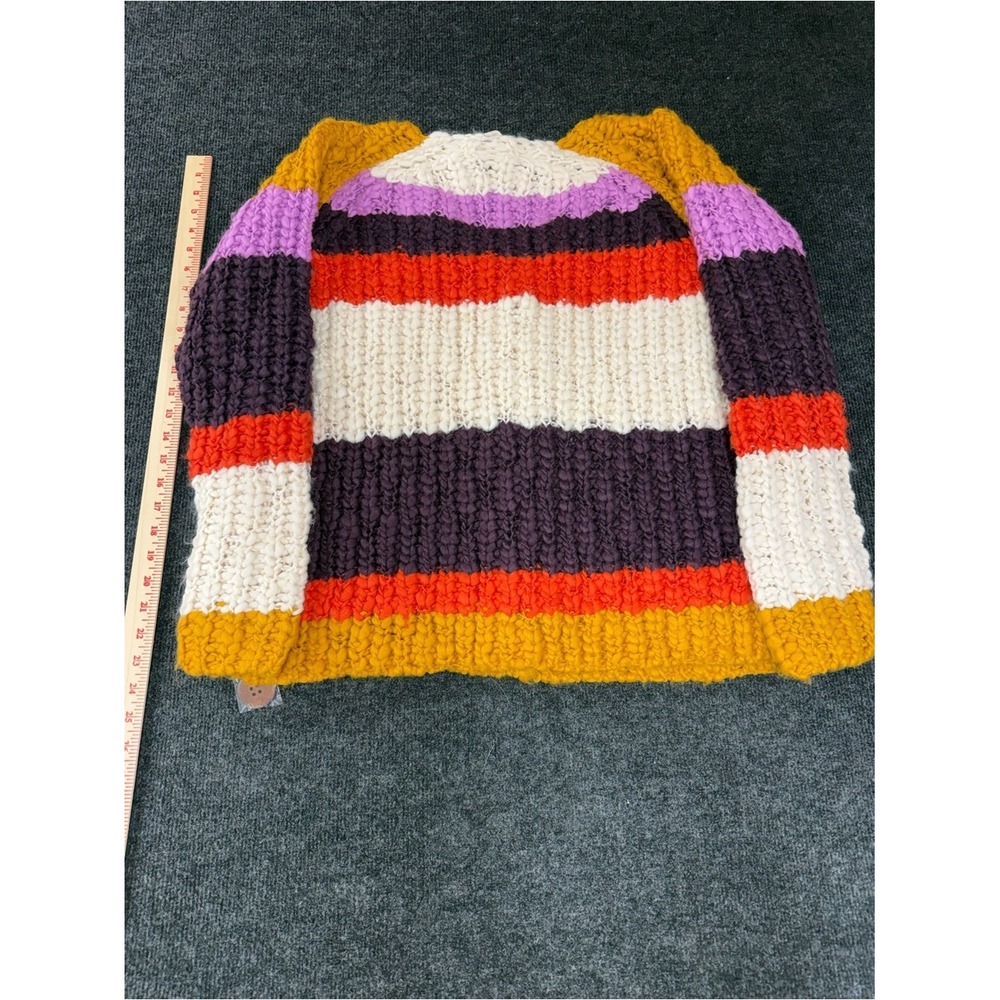 Free People Cozy Striped Chunky Knit Cardigan Multicolor OB2296160 Size S/P